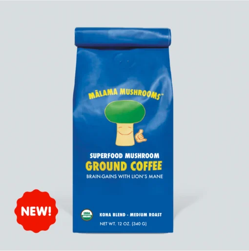 Lion's Mane Mushroom Coffee Organic Kona Blend
